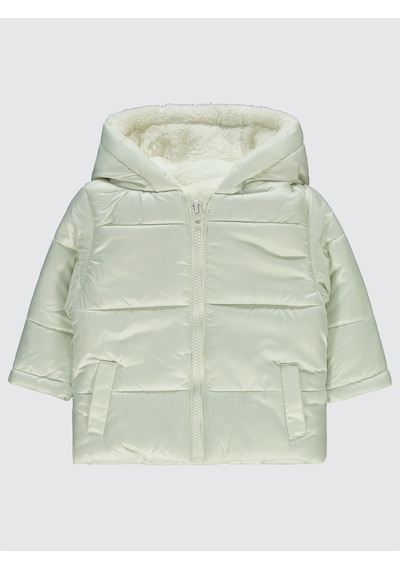 Civil Baby Kız Bebek Kapüşonlu Mont 6-18 Ay Ekru Ekru
