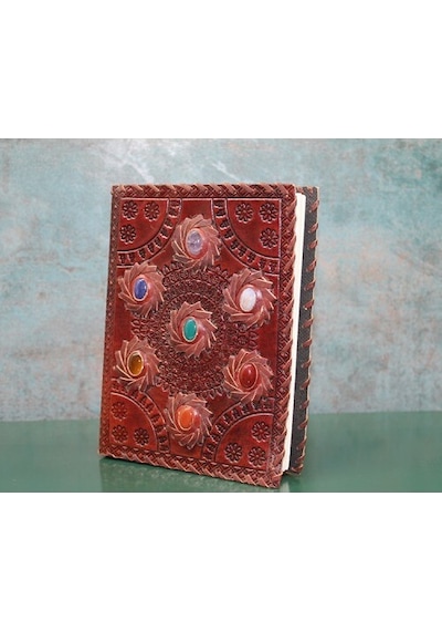 Taşlı Deri Defter Model 10