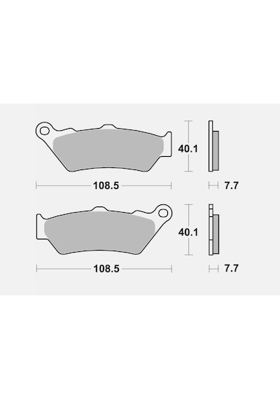 Brembo 07bb03sp 2016 Ducati Multistrada 1200 Enduro Uyumlu Arka Fren Balatası Sinterli Balata