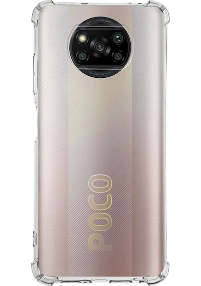 Xiaomi Poco X3 Pro Uyumlu Kapak Şeffaf Airbag Köşe Korumalı Antishock Silikon Kılıf