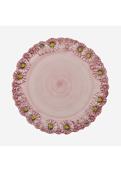 Pembe Seramik Servis Tabağı 36 Cm