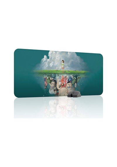 Spirited Away Kaymaz Dikişli Kauçuk Oyuncu Mousepad V5 - 90x40 Xxl Gaming Mouse Pad Fare Altlığı