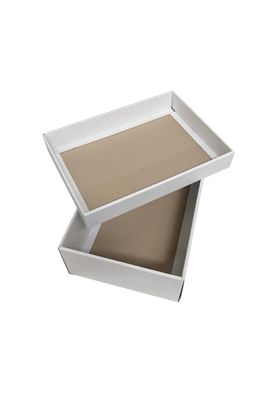 25x35x12 cm Kapaklı Beyaz Kargo Kutusu ,Hediye Kutusu