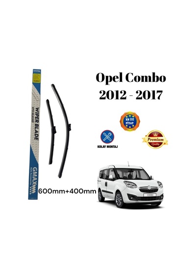 Opel Combo 2012 2013 2014 2015 2016 2017 Uyumlu Ön Cam Muz Tipi Silecek Süpürgesi Seti 600/400mm