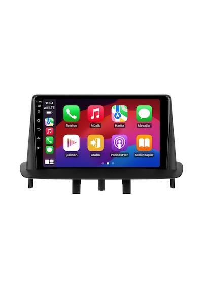 Renault Megane 2009-2015 Android Multimedya Carplay Android Auto Navigasyon Kameralı 8gb Ram 64gb 9"