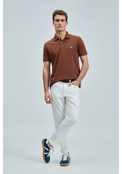 Lufian Erkek Laon Smart Polo T-shirt 111040206 Kiremit Çok Renkli