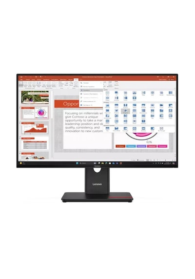 Lenovo Thinkvision T27-40 64a5mat6tk 27" Ips Fhd 120hz 4ms Pivot Yükseklik Ayarlı Monitör Hdmı, Dp, Vga, Usb Hub