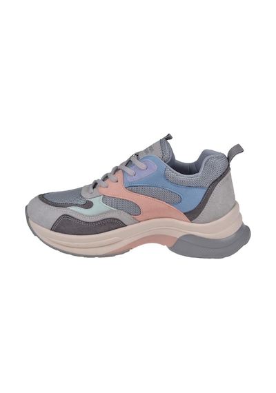 Pullman Simli Kadın Spor Ayakkabı Sneaker Sms-30162 Gri Multi-gri Multi Gri