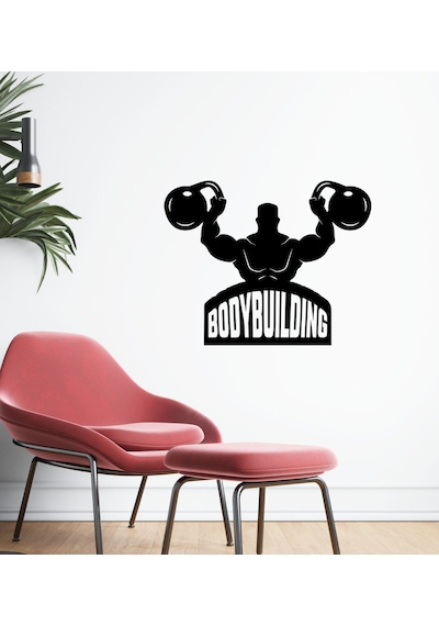Bk Home Body Building Tasarımlı Duvar Sticker-1