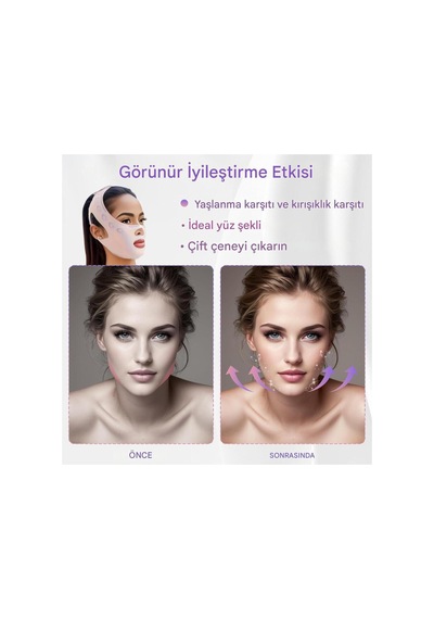 Tek Katmanlı V-yüz Lifting Sıkılaştırıcı Çene Maskesi, V-line Şekilli, Yüz Germe Kemeri Tek Katmanlı V-yüz Lifting Sıkılaştırıcı Çene Maskesi, V-line Şekilli, Yüz Germe Kemeri