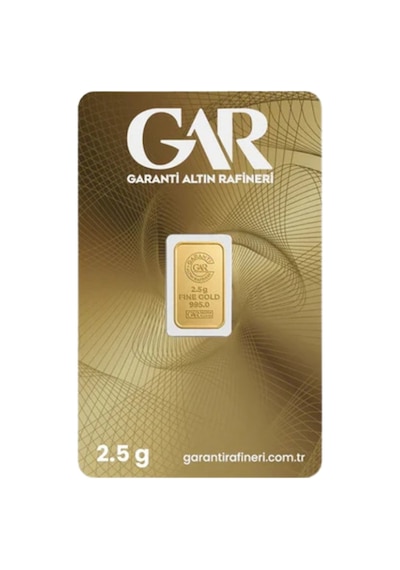 1 Adet 2.5 Gr 24 Ayar Altın 995 Gar