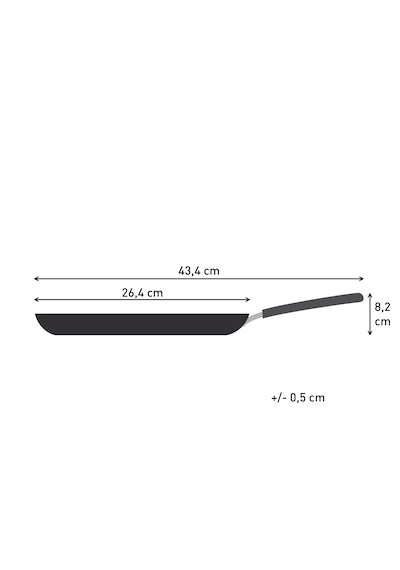 Tefal Experience Fusion Core 9x Krep Tava - 25 Cm 001 Siyah