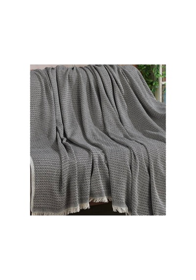 Miracolo Home Kaymaz Tasarımlı Pamuklu Yumuşak Koltuk Kanepe Çekyat 170x210cm Çok Amaçlı Siyah Örtü