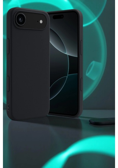 Apple Uyumlu iPhone 17 Air First Silikon Siyah\