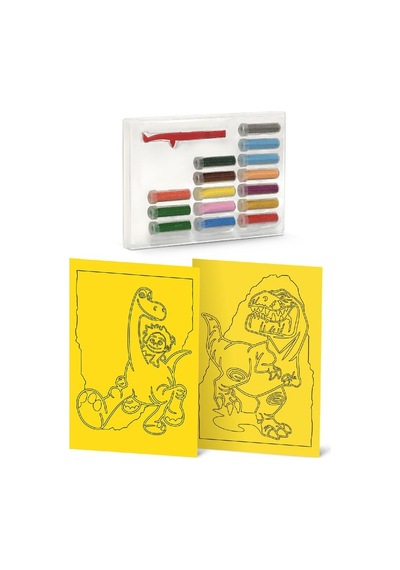 Eğitici Ve Eğlenceli Kum Boyama Seti-disney İyi Bir Dinozor Butch & Arlo-spot Ds-23