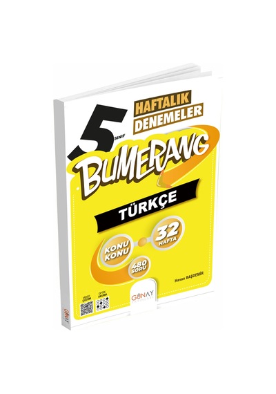 Günay Yayınları 5. Sınıf Bumerang Türkçe 32 Haftalık Deneme