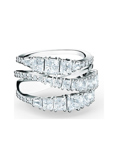 5584656 Swarovski Yüzük Twıst-rıng Wrap Czwh-rhs Full Pave 50