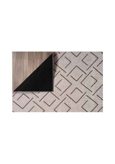 Plato Halı Parantez Sultan Lüks Oturma Odası, Salon, Antre, Yıkanabilir Polyester Kaymaz Taban Gri Halı