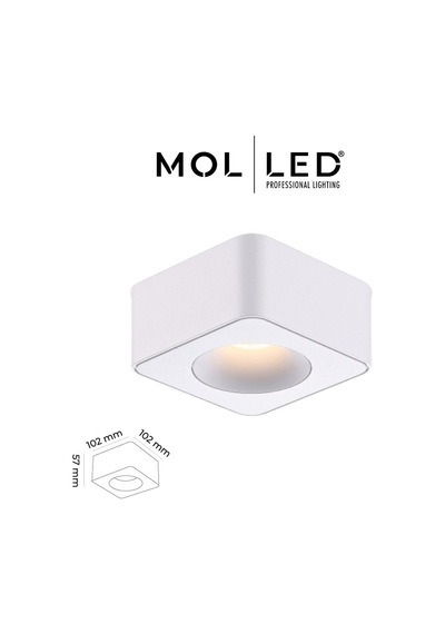 Molled Verona Serisi 8w Kare Sıva Üstü Led Spot Beyaz Kasa 2700k - Mol2420-8w