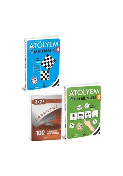 Arı 2027 8. Sınıf Matematik+ Fen Bilimleri Atölyem Set+ Anla Kazan Paragraf