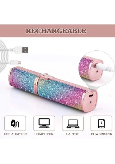 Simli 2'si 1 arada Ruj Model Usb Şarjlı Epilatör