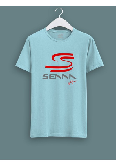 Fnbx Ayrton Senna İmzalı Senna Logolu T-shirt Turkuaz