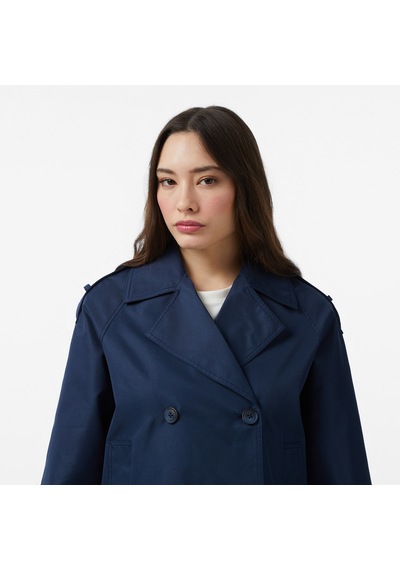 Nautica Kadın Lacivert Regular Fit Trençkotdüz65j010t