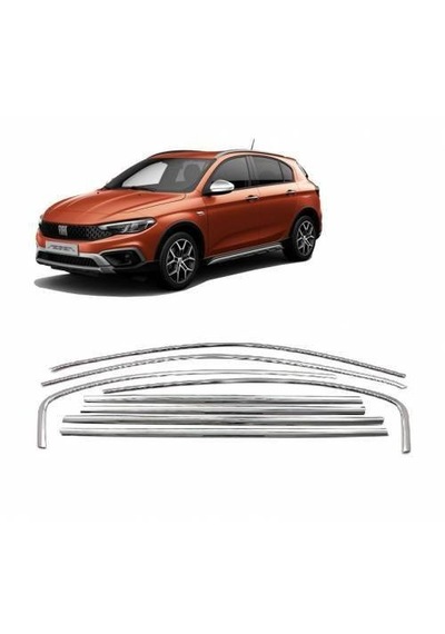 Fiat Egea Cross Tamtur 8 Parça Krom Cam Çıtası