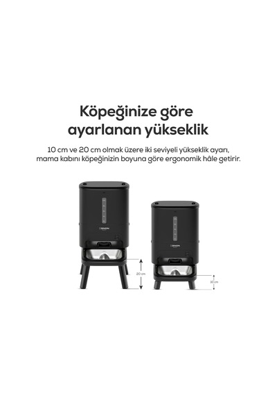 Köpek Mama Kabı Akıllı 15l Mobil Kontrol Büyük Taneli Mama Uyumlu Yükseklik Ayarlı X8630