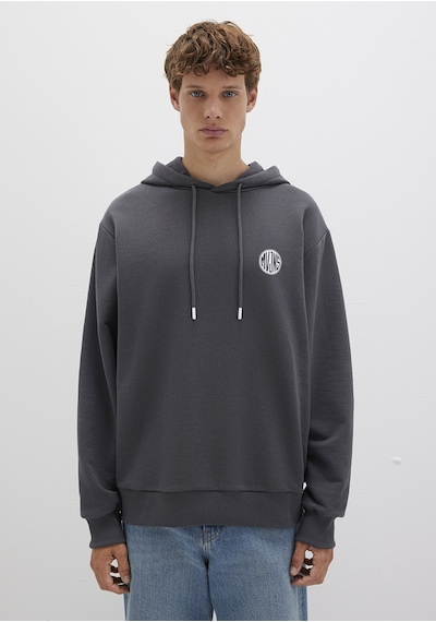 Mavi - Mvjns Logo Baskılı Kapüşonlu Antrasit Sweatshirt 0611786-80106 Antrasit