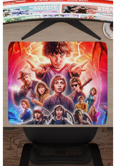 Stranger Things 2 V2 48x40 Xl Gaming Kauçuk Kaymaz Taban Mouse Pad Fare Altlığı