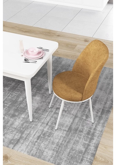 Canisa Concept Nil Serisi 70x110 Sabit Mutfak Masası Takımı Beyaz Masa 4 Cappucino Sandalye Cappucino Canisa Concept Nil Serisi 70x110 Sabit Mutfak Masası Takımı Beyaz Masa 4 Cappucino Sandalye Cappucino
