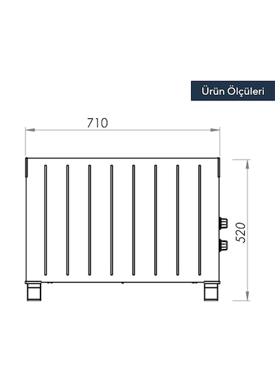 Kumtel HC-2947 2500 W Konveksiyonel Konvektör Isıtıcı Beyaz