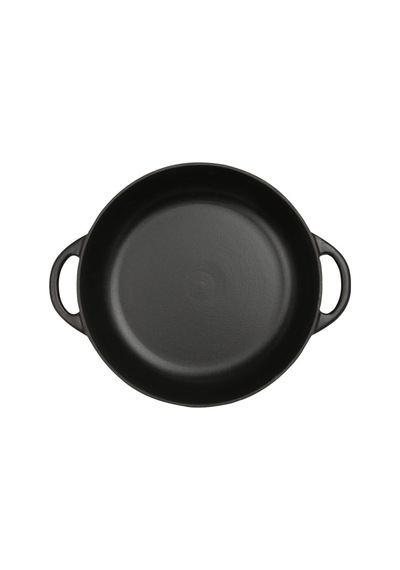 Provence Gourmet Tava, 28 Cm, 3,9 L, Dökme Demir, Indüksiyon Uyumlu Siyah