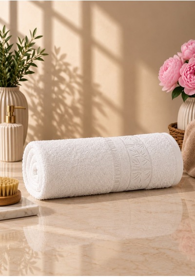 Bambu Beden Havlusu 90x150 Ekru