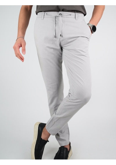 Digital Jeans Erkek Keten Jogger Açık Gri Pantolon Açık Gri