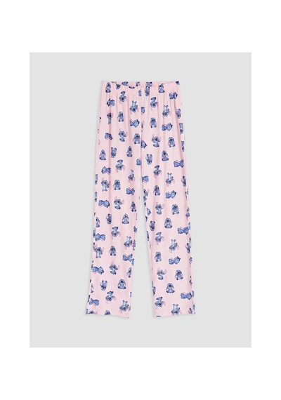 Lcw Young Pembe Stitch Baskılı Kadın Pijama Takım