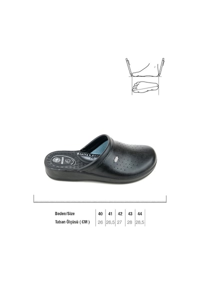 Gezer 04768-26 Anatomik Sabo Erkek Terlik 40-44 Siyah