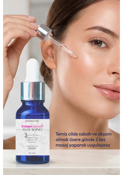 Yaşlanma Karşıtı 3 Etkili Antı Agıng Kolajen Serum 30 Ml
