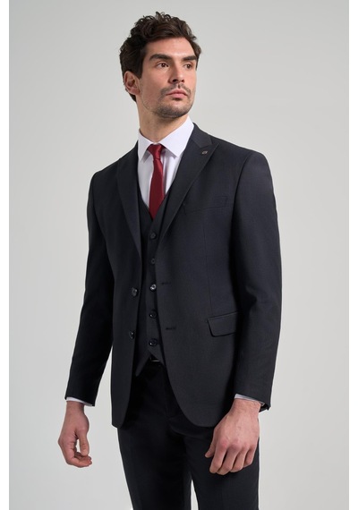 İmza Koyu Lacivert Çizgili Desen 2 Düğme Classic Esnek Slim Fit Takım Elbise 1001250158 Koyu Lacivert İmza Koyu Lacivert Çizgili Desen 2 Düğme Classic Esnek Slim Fit Takım Elbise 1001250158 Koyu Lacivert