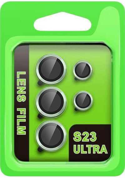 Samsung Galaxy S23 Ultra Raze Metal Kamera Lens - Yeşil