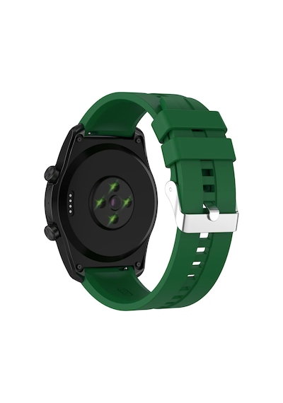 Forzacase Huawei Watch Buds İçin Tokalı Çizgi Desen Silikon Kordon Kayış - Fc369 Yeşil