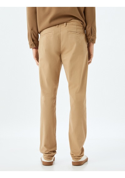 Koton Slim Fit Pamuklu Gabardin Pantolon Bej 5wam40055hw Ekru