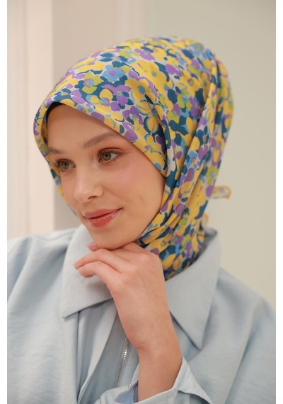 Silk Home Soft Eşarp 73081-29 Taş, Eflatun, Petrol Mavisi, Fıstık Yeşili, Mavi