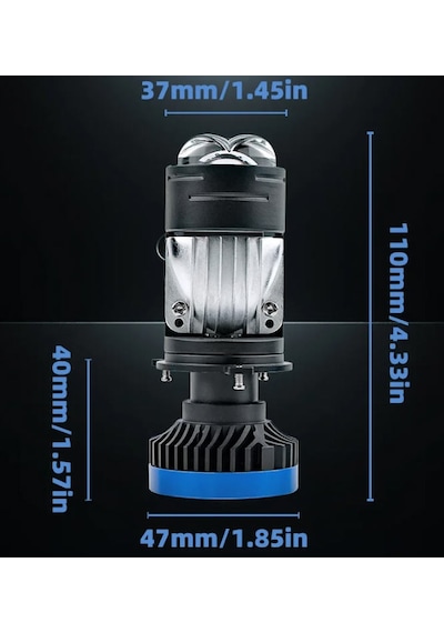 Femex Gt Nano Pro H4 Mercekli Şimşek Etkili Led Xenon 110W 22000 Lümen