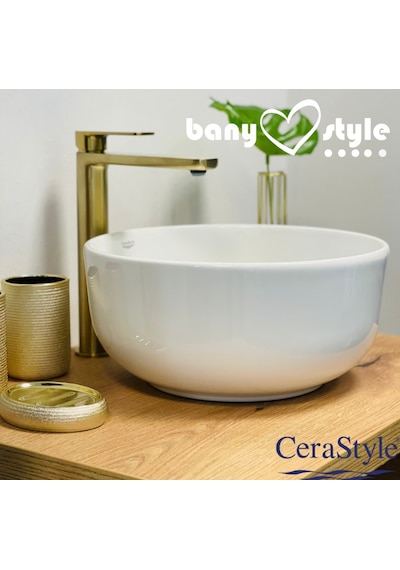 Turkuaz Seramik Cerastyle Aqua 33 CM Pedikür Lavabo