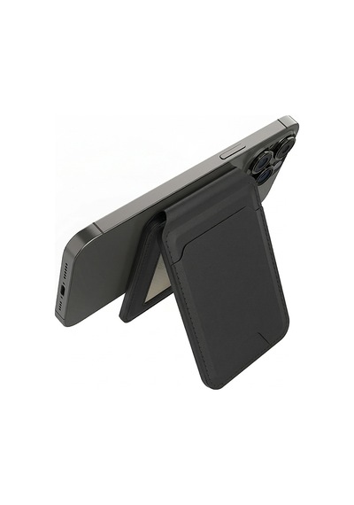 Micflip P17 İos Cihazlara Özel Magnetik Standlı Kartlık Siyah