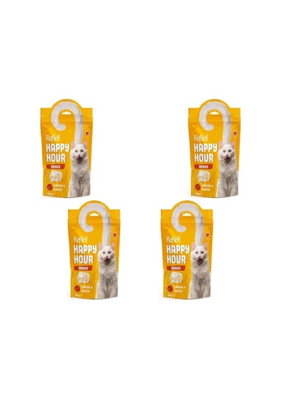 Reflex Happy Hour Tavuklu Peynirli Kedi Ödül Maması 60 Gr X 4 Adet