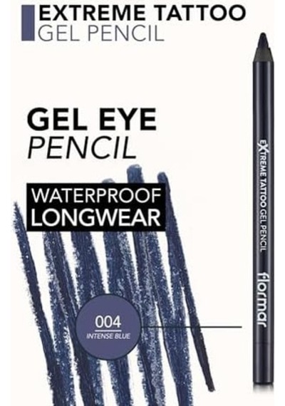 Mat Kalıcı Göz Kalemi Mavi - Extreme Tattoo Gel Pencil - 004 Intense Blue - 8682536028868 0