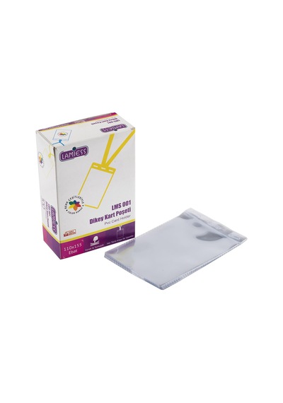 Lamiess Lms 001 Dikey Pvc Sert Kart Poşeti 110X155 100'Lü